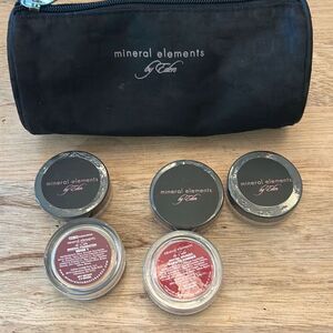 New mineral elements by Eden 6 pcs set. Includes mineral foundation, bronzer, fi